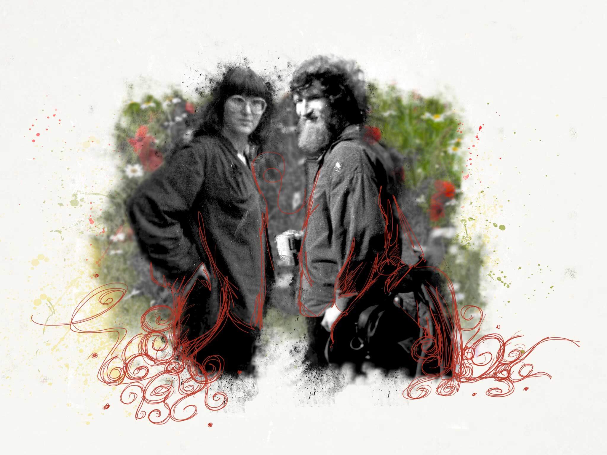 Schets Hans en Tinie Vin Saint Amour 1977