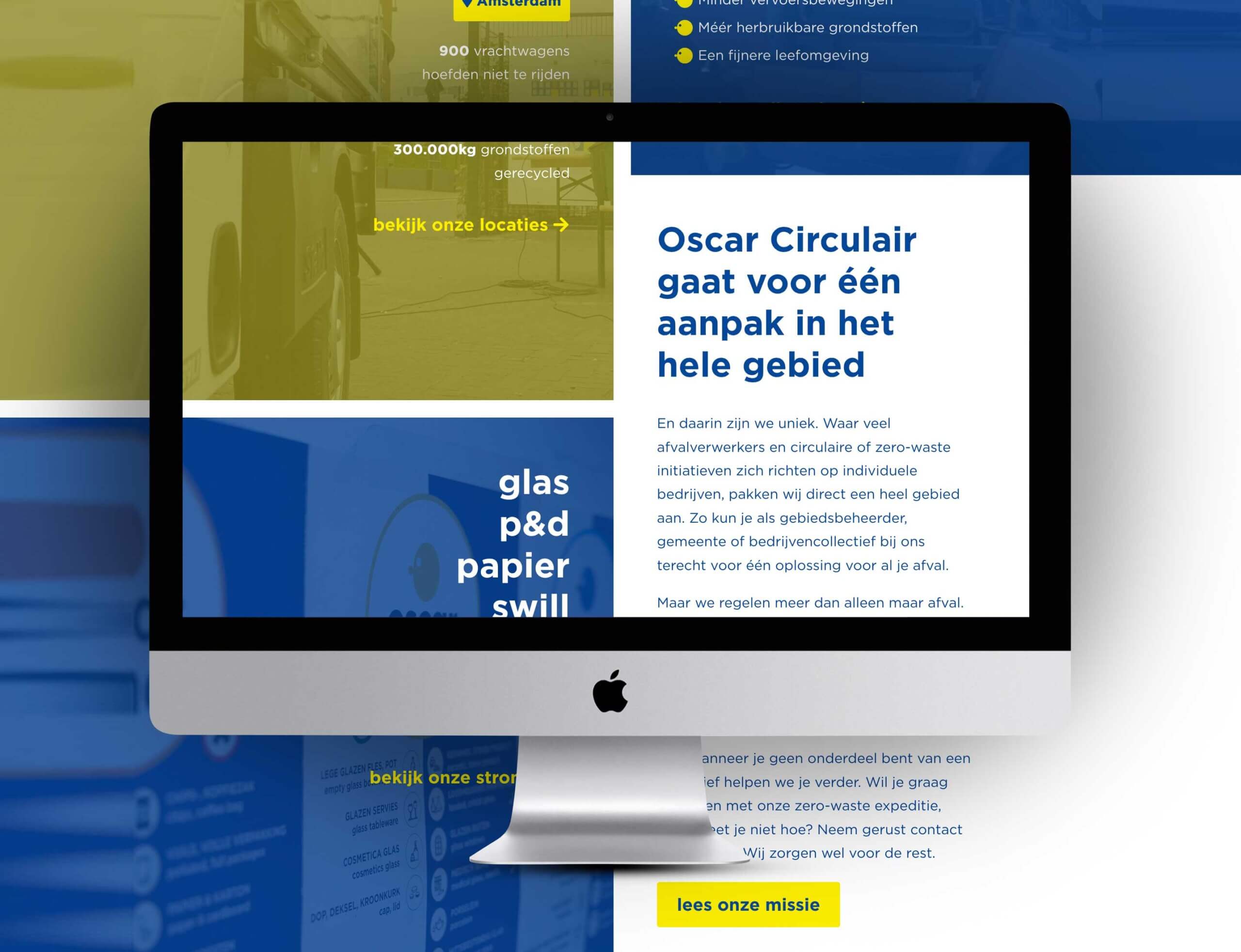 voorbeeld van de website layout